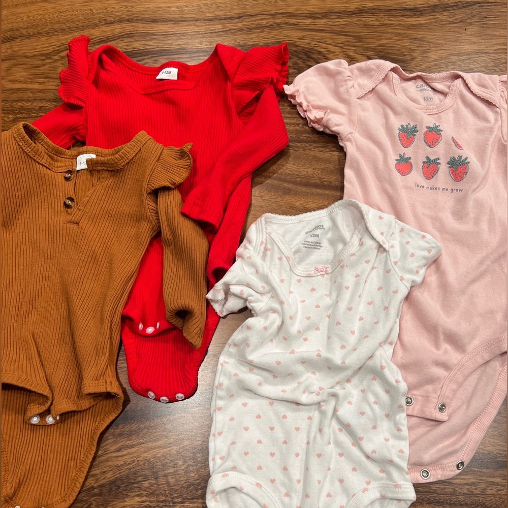 6-12 month baby girl onesies